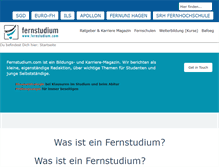 Tablet Screenshot of fernstudium.com